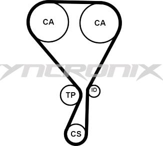 SYNCRONIX SY1101188PE - Water Pump & Timing Belt Set www.autospares.lv