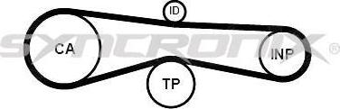 SYNCRONIX SY1101131 - Zobsiksnas komplekts autospares.lv