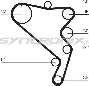 SYNCRONIX SY1101120 - Zobsiksnas komplekts autospares.lv