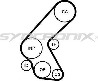 SYNCRONIX SY1101178 - Zobsiksnas komplekts www.autospares.lv