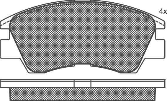 ATE 27.0460-2103.2 - Тормозные колодки, дисковые, комплект www.autospares.lv