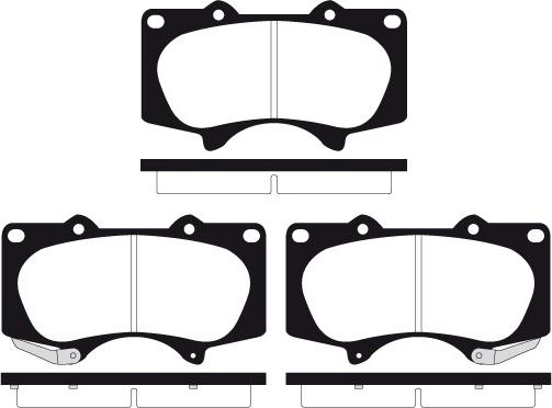 Technika 01597 - Brake Pad Set, disc brake www.autospares.lv