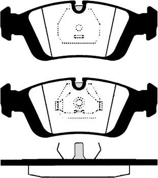 Technika 01580 - Тормозные колодки, дисковые, комплект www.autospares.lv