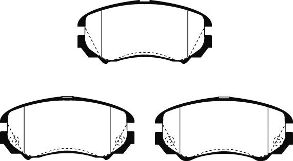 Technika 01607 - Brake Pad Set, disc brake www.autospares.lv