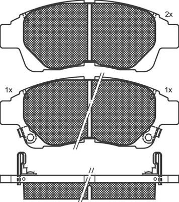 Technika 01610 - Brake Pad Set, disc brake www.autospares.lv