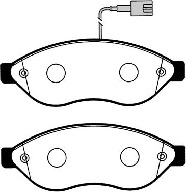 Technika 01625 - Тормозные колодки, дисковые, комплект www.autospares.lv