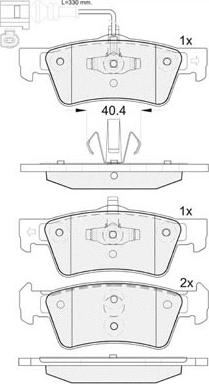 Technika 01679A - Brake Pad Set, disc brake www.autospares.lv