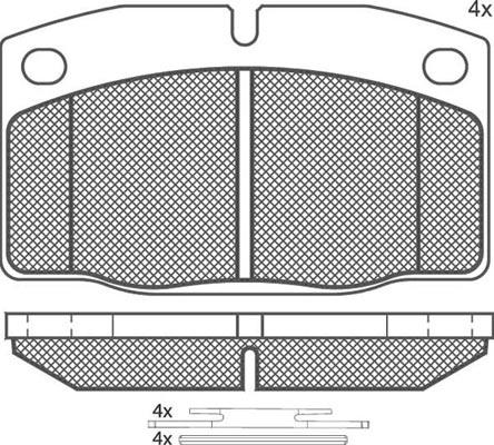 Technika 01046 - Bremžu uzliku kompl., Disku bremzes autospares.lv