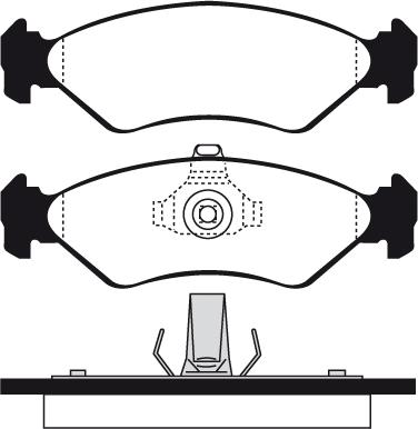 Technika 01042 - Тормозные колодки, дисковые, комплект www.autospares.lv