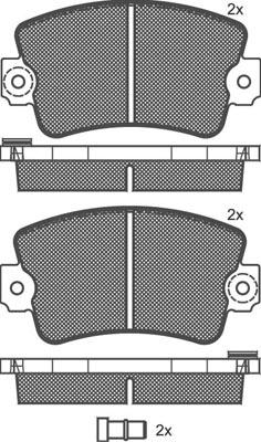 Technika 01065 - Тормозные колодки, дисковые, комплект www.autospares.lv