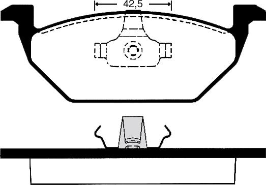 ATE 13.0460-7103.2 - Тормозные колодки, дисковые, комплект www.autospares.lv