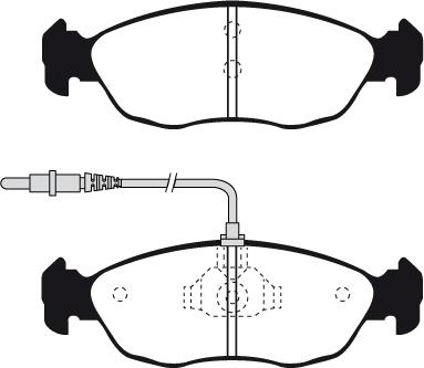 Valeo GDB1322 - Brake Pad Set, disc brake www.autospares.lv