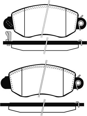 Technika 01191A - Bremžu uzliku kompl., Disku bremzes autospares.lv