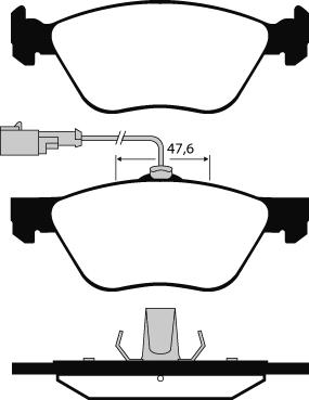 Technika 01155A - Brake Pad Set, disc brake www.autospares.lv