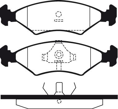 HELLA 8DB 355 017-361 - Bremžu uzliku kompl., Disku bremzes autospares.lv