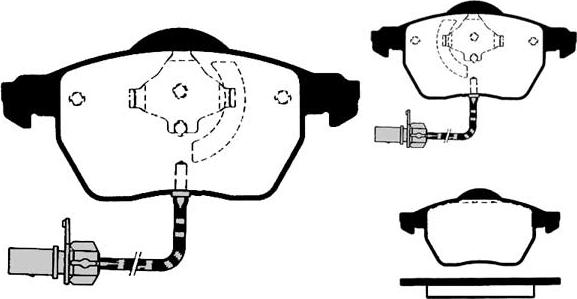 Technika 01181 - Brake Pad Set, disc brake www.autospares.lv