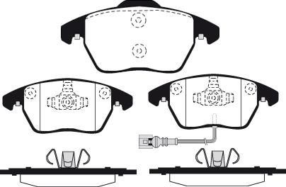 Technika 01819 - Brake Pad Set, disc brake www.autospares.lv