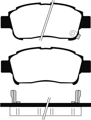 FTE 9001210 - Bremžu uzliku kompl., Disku bremzes autospares.lv