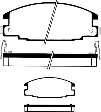 Magneti Marelli 363700203003 - Тормозные колодки, дисковые, комплект www.autospares.lv