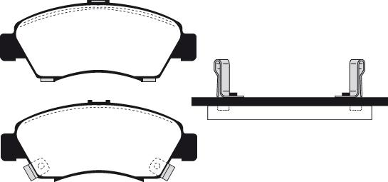 GMC 2169701 - Brake Pad Set, disc brake www.autospares.lv