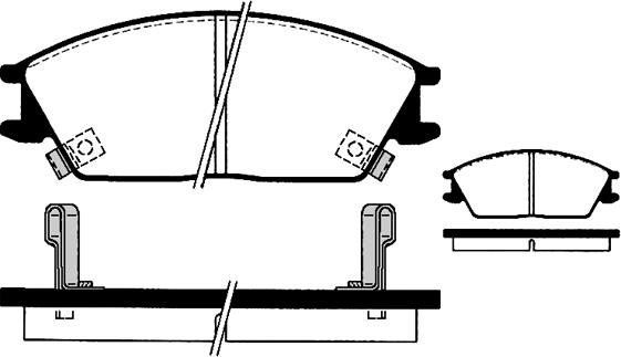 Technika 01263 - Brake Pad Set, disc brake www.autospares.lv