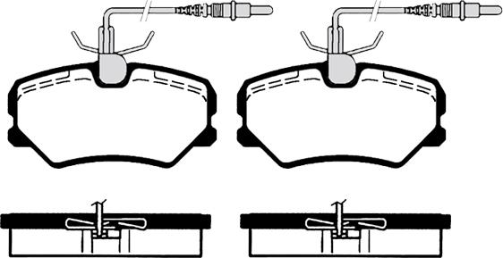 MOPROD MDP540 - Bremžu uzliku kompl., Disku bremzes autospares.lv