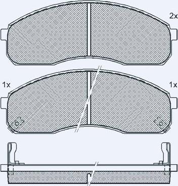 Technika 01758A - Bremžu uzliku kompl., Disku bremzes www.autospares.lv