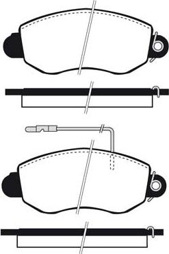 TOMEX brakes TX 12-611 - Bremžu uzliku kompl., Disku bremzes autospares.lv