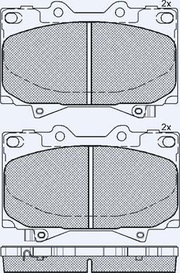 Technika 01775A - Bremžu uzliku kompl., Disku bremzes www.autospares.lv