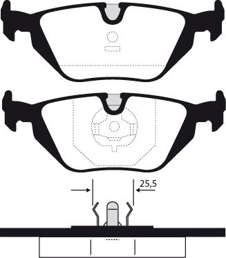 Starline BD S381P - Тормозные колодки, дисковые, комплект www.autospares.lv