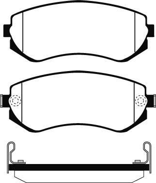 BENDIX 572259 - Brake Pad Set, disc brake www.autospares.lv