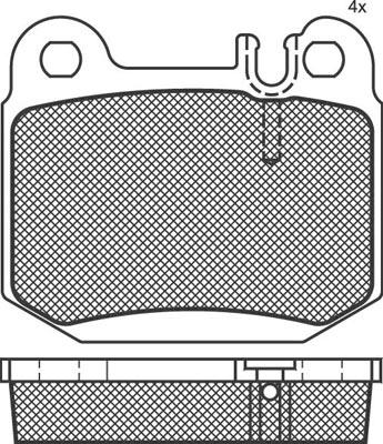 Technika 02135 - Тормозные колодки, дисковые, комплект www.autospares.lv