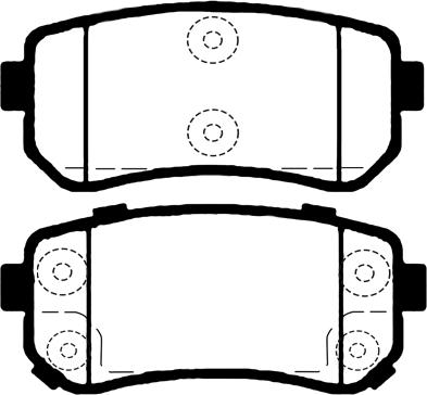 Quinton Hazell BP1681 - Тормозные колодки, дисковые, комплект www.autospares.lv