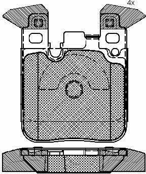 Technika 02290A - Bremžu uzliku kompl., Disku bremzes www.autospares.lv