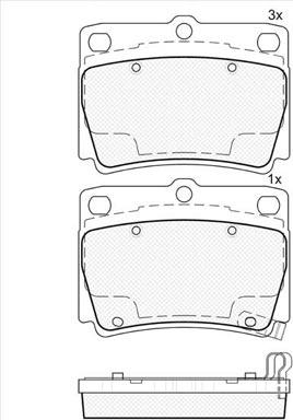 Technika 02241A - Bremžu uzliku kompl., Disku bremzes www.autospares.lv