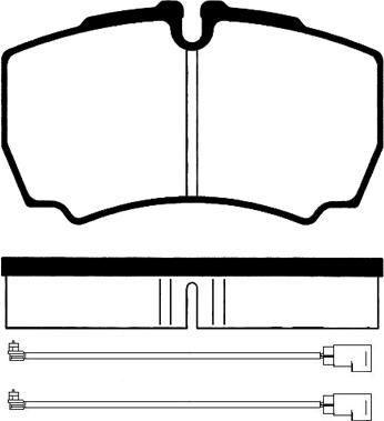 Truckfrenos TFEKBP.232 - Brake Pad Set, disc brake www.autospares.lv