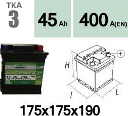 Technika TKA3 - Starter Battery www.autospares.lv