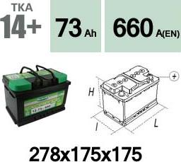 Technika TKA14+ - Startera akumulatoru baterija autospares.lv