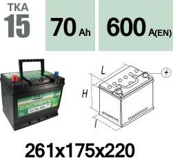 Technika TKA15 - Startera akumulatoru baterija autospares.lv