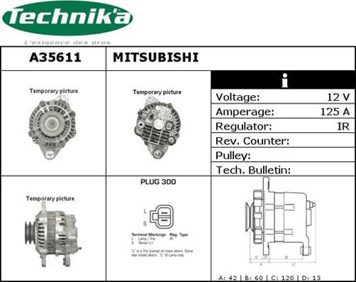 Technika A35611 - Ģenerators autospares.lv