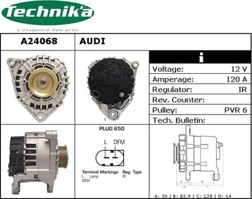 Technika A24068 - Ģenerators www.autospares.lv