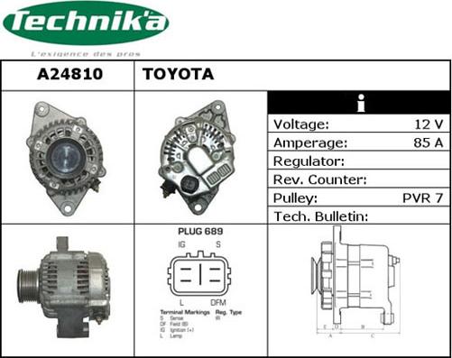 Technika A24810 - Генератор www.autospares.lv