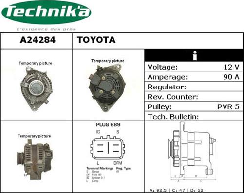 Technika A24284 - Ģenerators autospares.lv