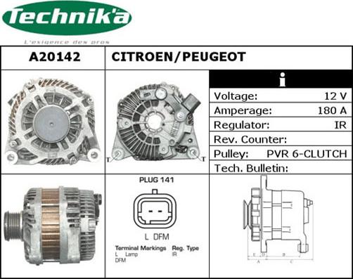 Technika A20142 - Ģenerators autospares.lv