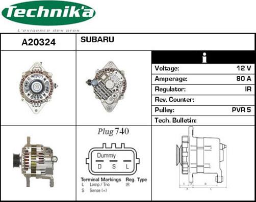 Technika A20324 - Ģenerators autospares.lv