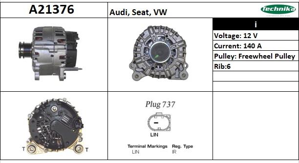 Technika A21376 - Ģenerators autospares.lv