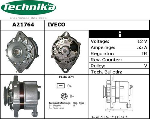 Technika A21764 - Ģenerators autospares.lv