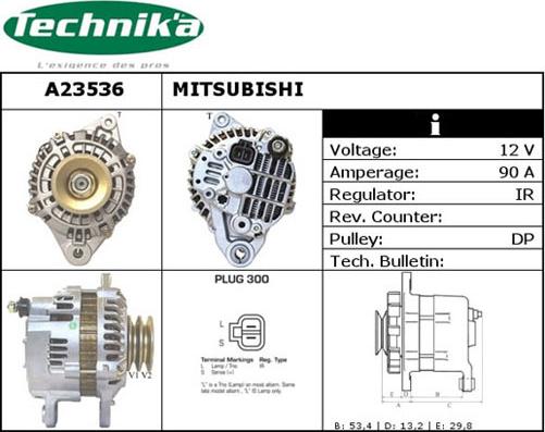 Technika A23536 - Ģenerators www.autospares.lv