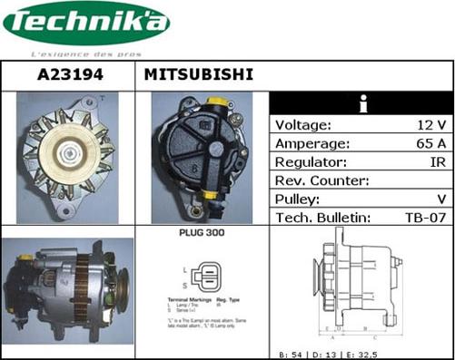 Technika A23194 - Ģenerators autospares.lv