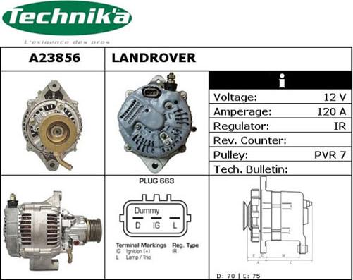 Technika A23856 - Ģenerators autospares.lv